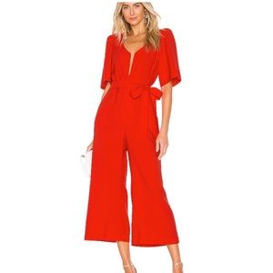 Sabina Musayev Logan Jumpsuit in Red - size small
